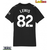 Manchester City Rico Lewis #82 Replica Away Shirt Ladies 2025-26 Short Sleeve
